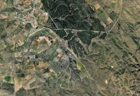 Google maps image of Amareleja region prior to construction of a solar park