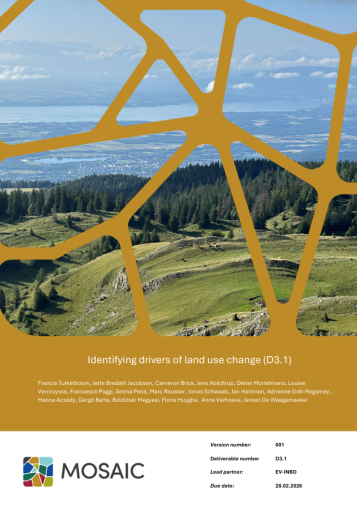 Identifying drivers of land use change (D3.1) 